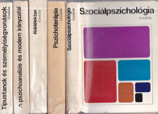 5 db. pszichológia (Szociálpszichológia + Pszichoterápia + Alaklélektan + A pszichoanalízis és modern irányzatai + Típustanok és személyiségvonások)