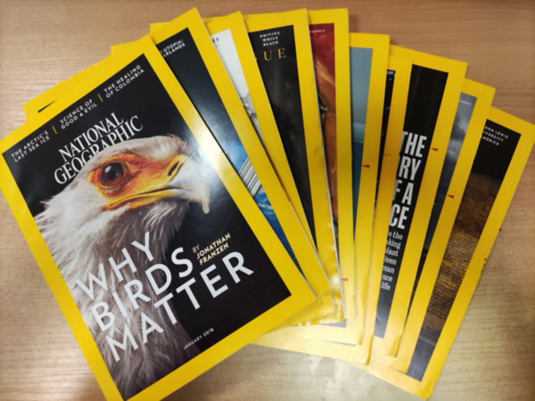 National Geographic 2018 January-March-April-May-July-September-November-December (8 db szórványszám)