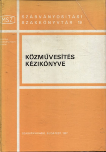 Szerk:Pataki Tibor - Közművesítés kézikönyve