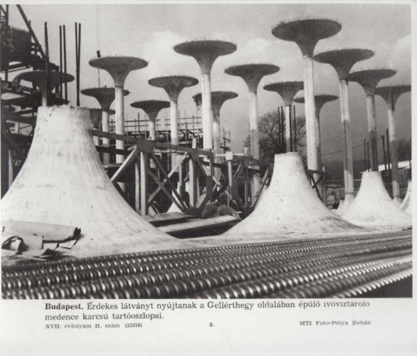 MTI eredeti fot�: Budapest - Gell�rthegyi v�zt�roz� tart�oszlopai (17x24 cm)