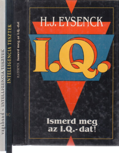 3 db. I.Q. tesztk�nyv (Ismerd meg az I.Q.-dat! + Ismerd meg �nmagad! + Intelligencia teszt)