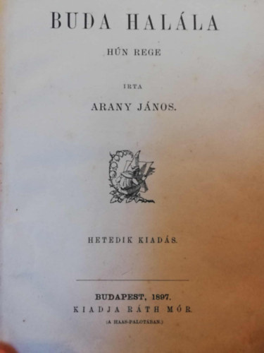 Arany J�nos - Buda hal�la - (H�n rege)