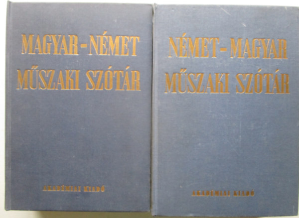 Klr Jnos  (szerk.) Nagy Ern (szerk.) - Nmet-magyar + Magyar-nmet mszaki sztr (I-II.)