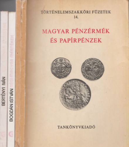 4 db trtnelmi segdtudomnyok knyv: Magyar pnzrmk s paprpnzek + Rvid magyar cmertan s pecsttan + Rgi magyar mrtkek + Kis magyar cmertan