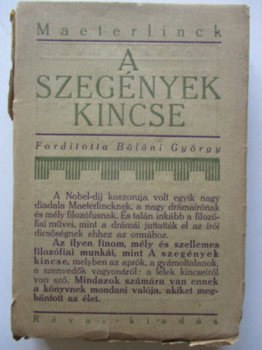 Maeterlinck - A szegnyek kincse