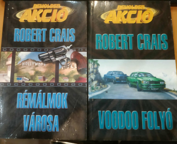 Robert Crais - 2 db Beholder akció könyv: Rémálmok világa + Voodoo folyó