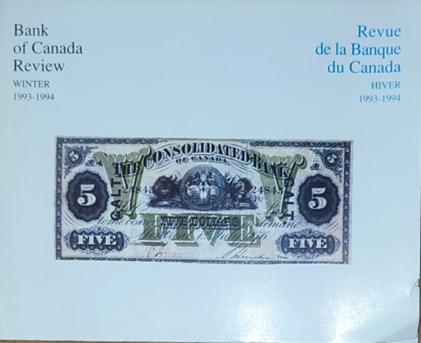 Bank of Canada Review-Winter 1993-1994 - Revue de la Banque du Canada-Hiver 1993-1994