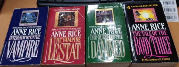 Anne Rice - 4 db Anne Rice: Interview with the Vampire + Lestat the Vampire + The Queen of the Damned + The Tale of the Body Thief