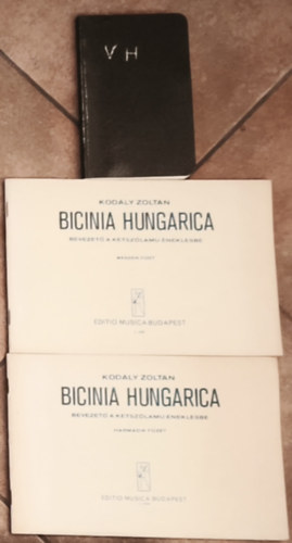 Kodály Zoltán - 2db Kodály Zoltán mű + ajándék napló reprint - Bicinia Hungarica-Bevezető a kétszólamú éneklésbe-Második füzet, Harmadik füzet + Kodály Zoltán naplója (reprint kiadás, képekkel)