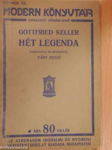 Gottfried Keller - Hét legenda