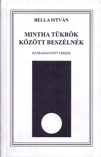 Bella Istvn - Mintha tkrk kztt beszlnk - Htrahagyott versek