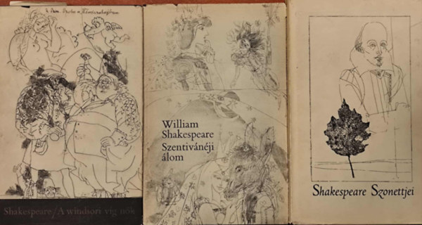 William Shakespeare - 3 db illusztr�lt Shakespeare k�tet