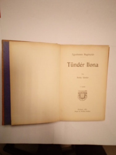 Bródy Sándor - Tündér Ilona