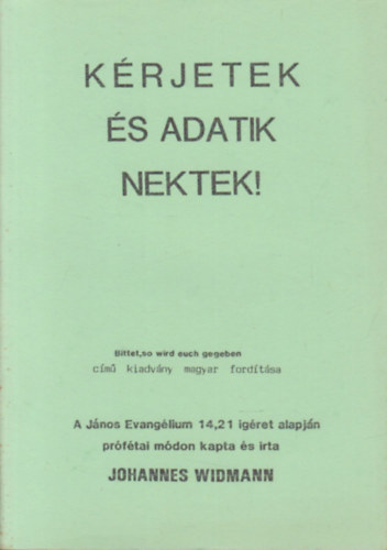 Johannes Widmann - Krjetek s adatik nektek (Prftai tantsok 22.)
