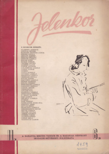 Jelenkor 1959.  Irodalmi �s m�v�szeti foly�irat - II. �vfolyam 6. sz�m
