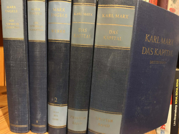 Karl Marx; Friedrich Engels - 5 db Karl Marx - Friedrich Engels könyv német nyelven