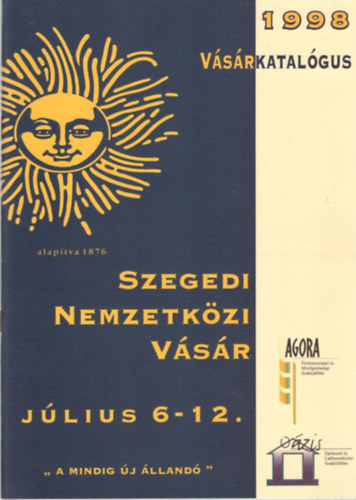 Dr. Katona Andrs - Szegedi Nemzetkzi Vsr - Vsrkatalgus 1998 jlius 6-12.