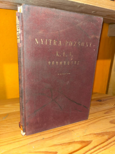 Dr. K. Thúry György (szerk.) - Nyitra-Pozsony közigazgatásilag egyelőre egyesített vármegyék