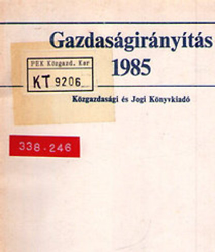 Pulai Mikls - Gazdasgirnyts 1985