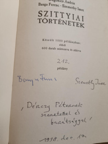 Dugonics Andr�s; Banga Ferenc; Szemethy Imre - Szittyiai t�rt�netek