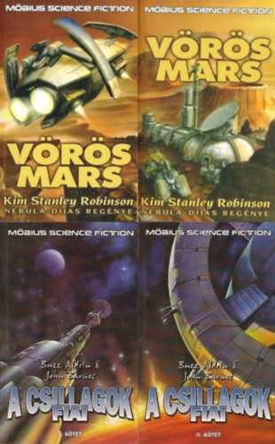 John Barnes, Kim Stanley Robinson Buzz Aldvin - 2 db M�bius Science Fiction sci-fi reg�ny (2 m� 4 k�tetben): V�r�s Mars I-II. + A csillagok fiai I-II.