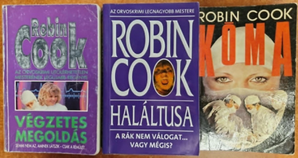 Robin Cook - 3db Robin Cook knyv:Halltusa,Kma,Vgzetes megolds