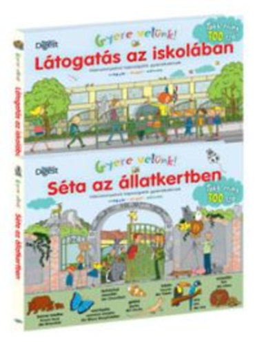 Látogatás az iskolában + Első képes szótáram - Magyar-német - 60 matricával