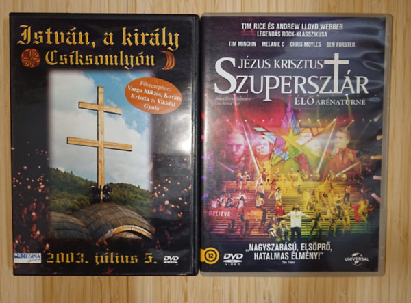 Szörényi Levente, Bródy János, Andrew Lloyd Webber - 2 klasszikus rockopera DVD-n: István, a király (Csíksomlyón), Jézus Krisztus Szupersztár