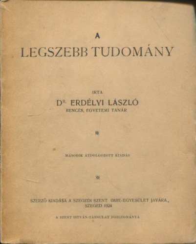 Dr. Erd�lyi L�szl� - A legszebb tudom�ny