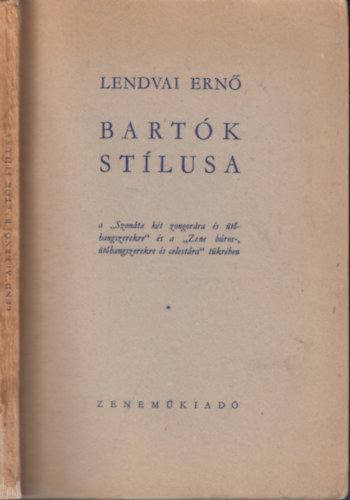 Lendvai Ern� - Bart�k st�lusa