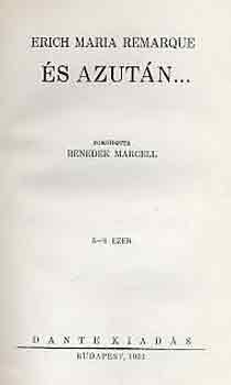 Erich Maria Remarque - �s azut�n...