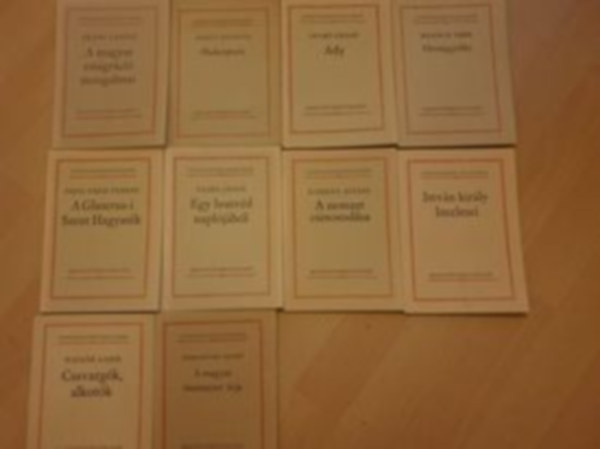 Vegyes - Gondolkod� Magyarok k�nycsomag (10 darab)A magyar �nismeret �tja,Csavarg�k-alkot�k,Istv�n kir�ly intelmei,A nemzet csinosod�sa,Egy honv�d napl�j�b�l,A Glaserus-i Szent Hagyat�k,Orsz�ggy�l�s,Ady,Shakespeare,A magyar emig�ci� mozgalm