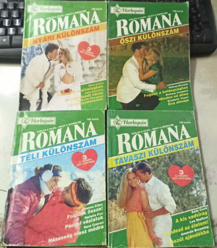 Sara Craven, Helena Dawson, Mary Lyons Natalie Fox - Romana k�l�nsz�m 1993. tavasz, ny�r, �sz, t�l