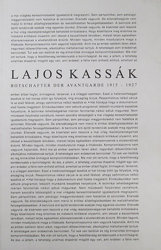 Lajos Kassk- Botschafter der Avantgarde 1915-1927 (nmet nyelv)