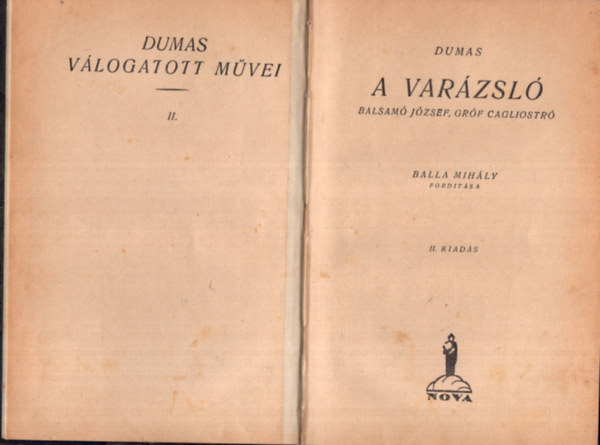 Balla Mih�ly ford. - A var�zsl�- Balsam� J�zsef, gr�f cagliostr�