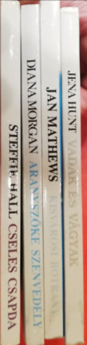 M�sodik es�ly a szerelemre Romantikus sorozat 4 k�nyve ( 6. Jena Hunt: Vadak �s v�gyak 8. Jan Mathews: Kisv�rosi botr�ny 13. Diana Morgan: Aranysz�ke szenved�ly 22. Steffie Hall: Cseles csapda)