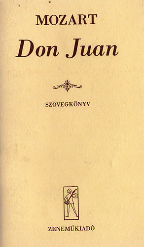 Mozart - Don Juan (szvegknyv)