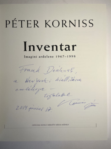 Korniss P�ter - Inventar - Lelt�r (rom�n nyelv�)