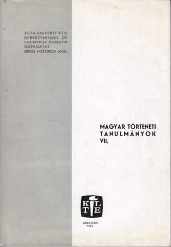 Feh�r Andr�s - Magyar t�rt�neti tanulm�nyok VII.