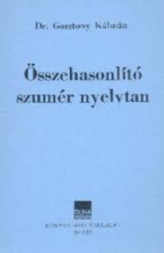 Dr. Gosztony Klmn - sszehasonlt sumr nyeltan