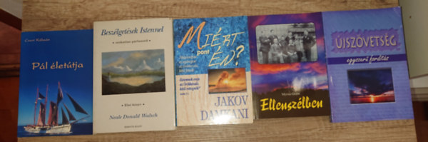 Neale Donald Walsch, Jakov Damkani, Myrna Grant Cseri K�lm�n - 5 k�nyv a kereszt�ny vall�sban v�laszokat keres�knek + aj�nd�k VHS kazetta (J�zus orsz�ga): P�l �let�tja, Besz�lget�sek Istennel, Mi�rt pont �n?, Ellensz�lben, �jsz�vets�g - egyszer� ford�t�s