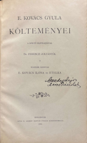 E. Kov�cs Gyula - E. Kov�cs Gyula k�ltem�nyei
