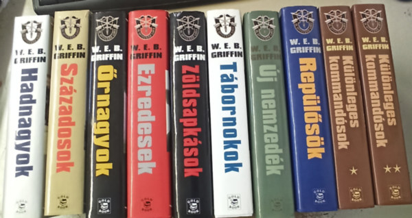 W. E. B. Griffin - A hbor katoni 1-9. (10 ktetben) / Hadnagyok, Szzadosok, rnagyok, Ezredesek, Zldsapksok, Tbornokok, j nemzedk, Replsk, Klnleges kommandsok I-II.