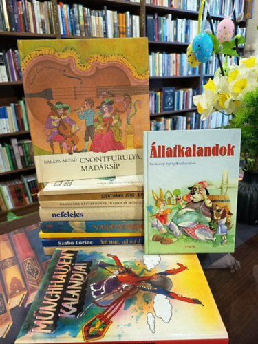G�rdonyi G.-Gyulai P.-Kaffka M.-Kosztol�nyi Dezs�, Farkas L�szl� , Bal�zs �rp�d, Szentiv�nyi Jen�, Ga�l �va, G.A. B Szab� L�rinc (szerk.), T. (szerk.) Asz�di �va, Bodor Ferenc (szerk.) - Gyerekk�nyv k�nyvcsomag11 darabos K�NYVMENT� AJ�NLAT: Az �lomerd�, Sz�l hozott, sz�l visz el, R�zsafellegeken, Var�zstrombita, Nefelejcs, Nagymama k�pesk�nyve, Csontfurulya, mad�rs�p, A post�nak mennie kell, Zoknidaszkli �s sokan m�