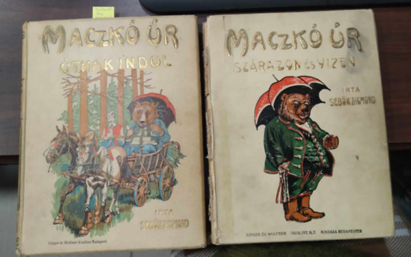 Sebk Zsigmond - 2 db meseknyv: Maczk r szrazon s vizen+Maczk r tnak indul