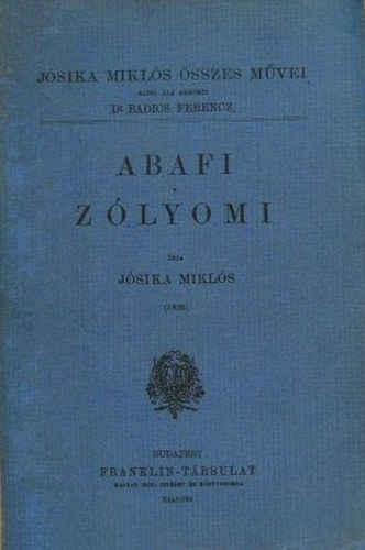 Jósika Miklós - Abafi-Zólyomi