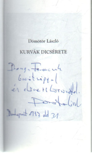 Dmtr Lszl - Kurvk dicsrete- dediklt