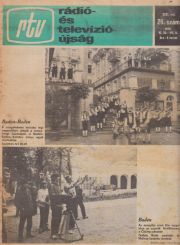 Rtv (Rádió- és televízióújság) 26. XXXI. évf. 1986. VI. 30.- VII. 6.
