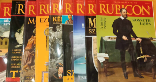 Rcz rpd  (szerk.) - 9 db Rubicon Trtnelmi Magazin, szrvnyszmok, lapszmok a termklapon 2020-as vfolyambl