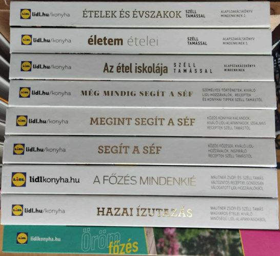 Mautner Zsfi Mautner Zsfi-Szll Tams - Szll Tams - 9 db LIDL szakcsknyv: telek s vszakok + letem telei + Az tel iskolja + Mg mindig segt a sf + Megint segt a sf + Segt a sf + A fzs mindenki + Hazai zutazs + rmfzs